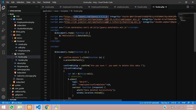 Codeigniter 3 Tutorial Part-15: How to create search box and pagination using Datatable