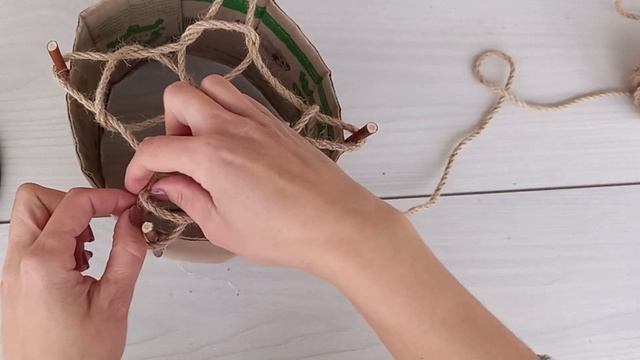 ОТЛИЧНАЯ ИДЕЯ поделка ИЗ ДЖУТА для дома и сада