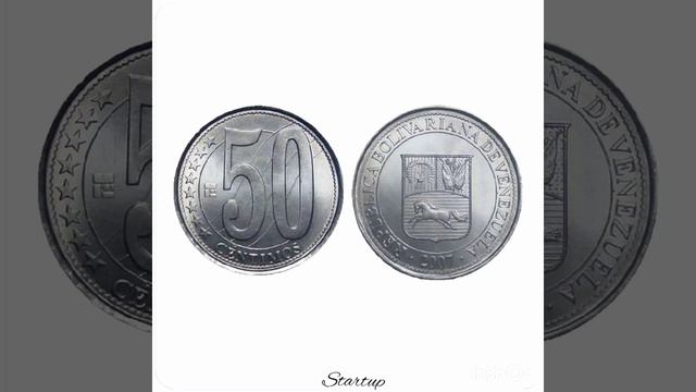 Монеты мира. Монеты Венесуэлы.Coins Of Venezuela.Нумизматика.Нумизмат.Коллекционирование.Startup-156