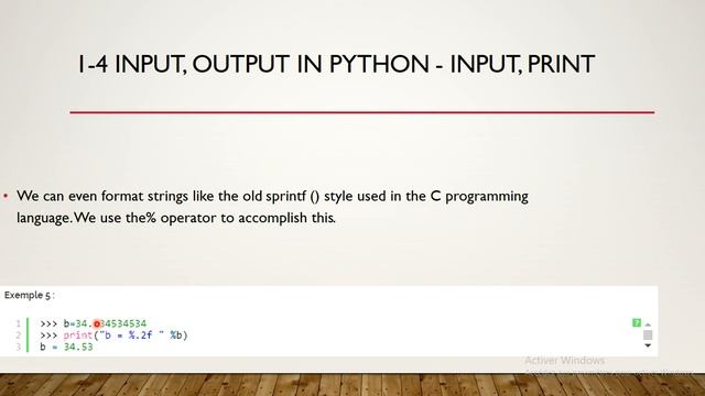 Input, Output in python - input, print