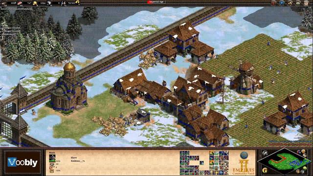 Voobly AOE2 1.6: Arena, Slavs vs Mayans смотреть онлайн