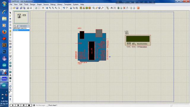 Arduino LCD Dispaly Project By Proteus Software