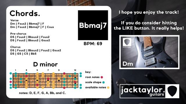 Deep Rock Ballad Backing Track In Dm смотреть онлайн