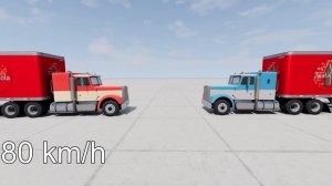 20 TON vs 10 TON TRUCK! 100 Km/H CRASH TEST! - BeamNg Drive