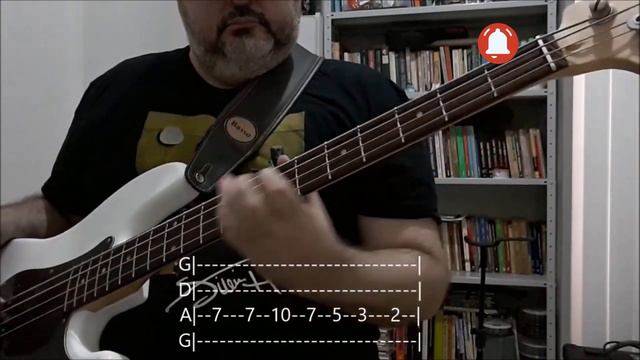 The White Stripes - Seven Nations Army (#basscover with tabs) смотреть онлайн