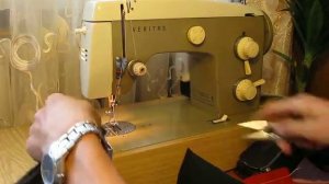 Sewing machine Швейная машина Veritas Веритас 8014/22 test кожа и кожзам