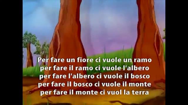 песенка Ci vuole un fiore - учим итальянский онлайн