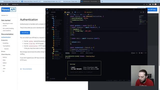 Frontend интенсив Агрегатор новостей | День 3 | Прямая трансляция смотреть онлайн