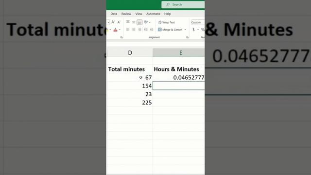 How to convert minutes to hours in Excel #minhacademy #msexcel