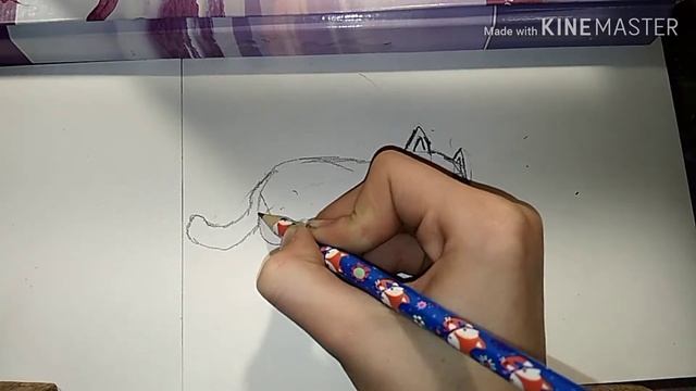 Как нарисовать котёнка? Урок по рисованию 1. Мурисование. смотреть онлайн