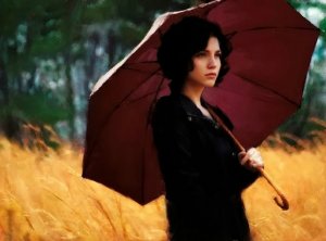 Женщина с зонтиком