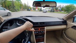 Mercedes W124 Coupe 2.2 POV test drive