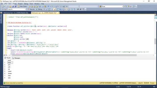 SQL User Defined Functions 7_1