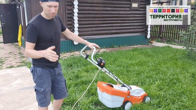 Ровный газон при помощи самой бюджетной газонокосилки от STIHL - обзор на RME 235 смотреть онлайн