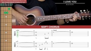 I Love You Guitar Tutorial - Billie Eilish Guitar Lesson  🎸|Chords + Fingerpicking + TAB |