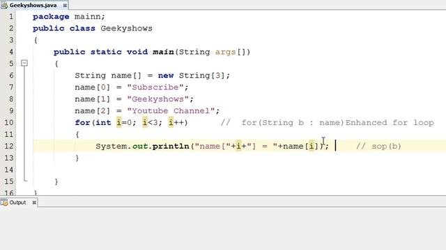 243. String one D Array in Java Programming (Hindi) смотреть онлайн