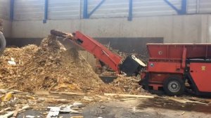 Работа Hammel VB-750D с звездчатым грохотом