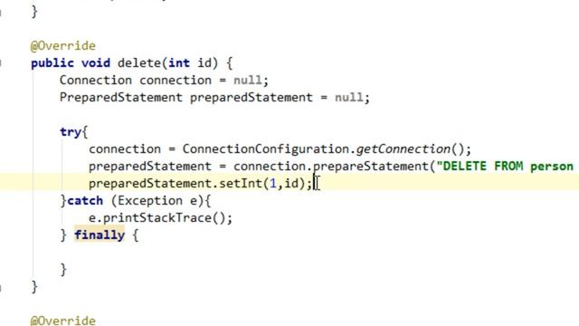 Java and JDBC tutorial #6: Delete record смотреть онлайн