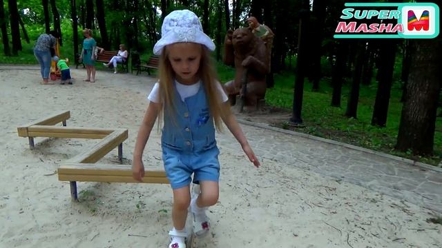 ✿ ВЛОГ Детская площадка - Поляна СКАЗОК - ГИРОСКУТЕР покатушки VLOG Kids Playground Fun Play Place смотреть онлайн