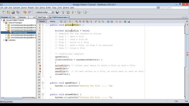 How to implement Template Method Design Pattern in Java ? смотреть онлайн