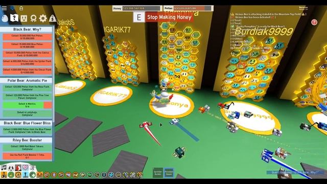 прохождение новых квестов black bear в симуляторе пчеловода!bee swarm simulator