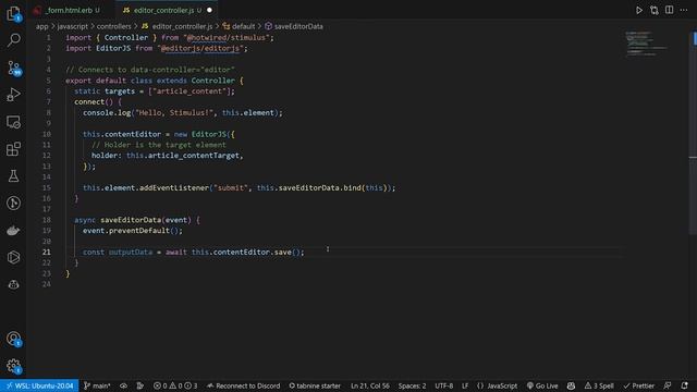 Editor.js in Ruby on Rails 7 with Stimulus! смотреть онлайн