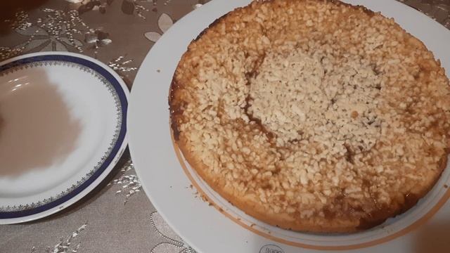 Обалденный постный пирог с абрикосовым вареньем за полчаса к чаю. смотреть онлайн