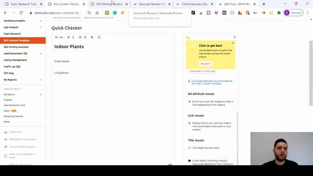 Semrush SEO Content Template and SEO Writing Assistant - Semrush Content Marketing Toolkit смотреть онлайн