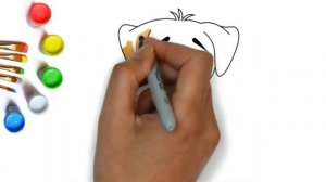 How to draw a cute little dog, the easiest drawings to draw with children that are easy to draw