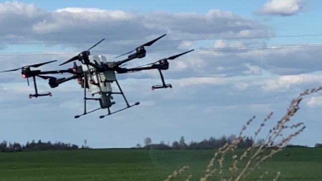 Авиаобработка дроном DJI Agras T20