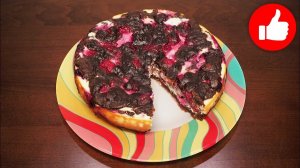 Вкусный брауни с творогом и вишней в мультиварке, рецепт #рецепты для мультиварки