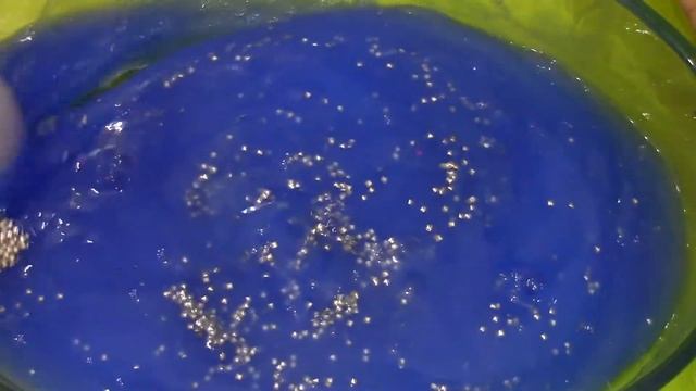 Слайм синего цвета,  в домашних условиях. Как сделать слайм желе . Slime blue color