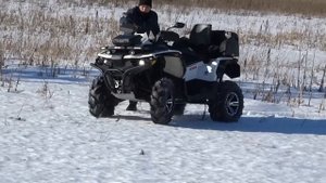 На квадроцикле по насту это реально, Гепард 650