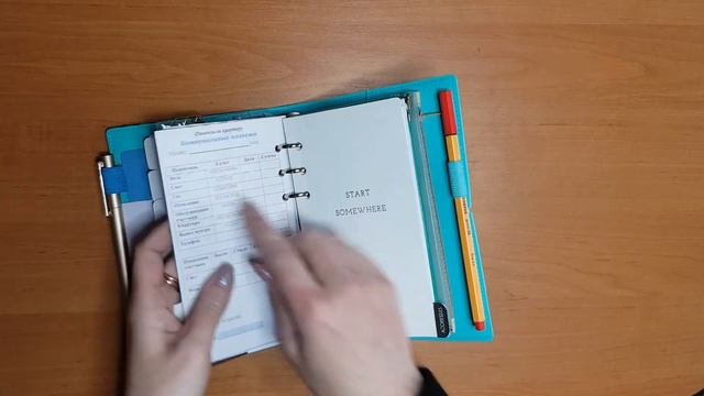 Обзор на мой новый ежедневник  Filofax Domino Patent Personal Turquoise
