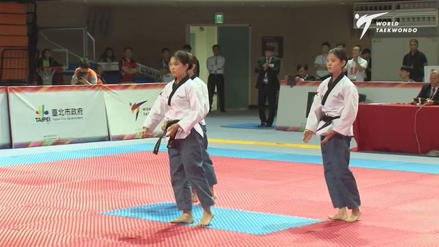 Recognized Poomsae Team Female Junior Final, KOR vs TPE смотреть онлайн
