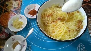 картошка по-корейски. картофельный салат.