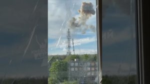 Обрушение телевышки в Харькове.