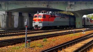 Длинный ГРУЗОВОЙ ПОЕЗД на ЮГ, Ростов-Главный (СКЖД)/Long CARGO TRAIN to the SOUTH, Rostov-Glavny