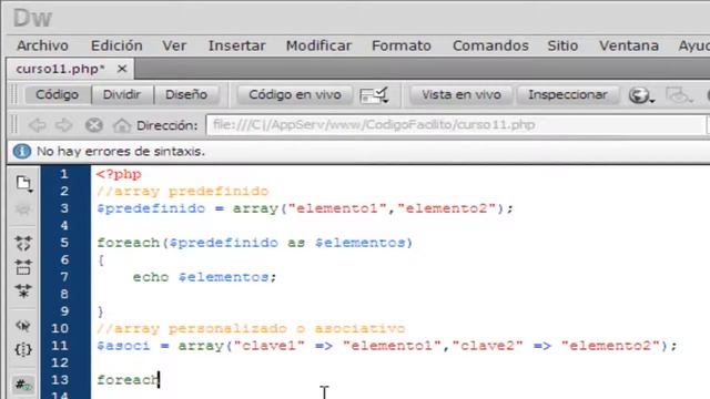 Tutorial PHP - 10. Bucle Foreach смотреть онлайн
