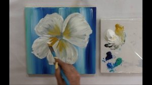 How to draw easy flowers painting with gold leaf/ Demonstration /Acrylic Technique