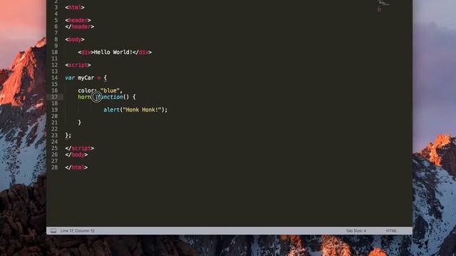 JavaScript Object Methods, and JavaScritp Object Arguments