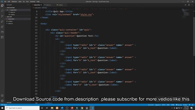 Quiz App with JavaScript