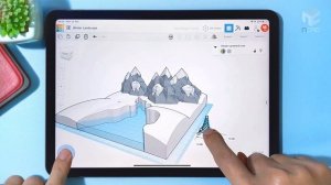 Creating 3D Winter Landscape | Tinkercad