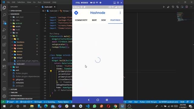 Flutter App + Hashnode API (App Presentation).