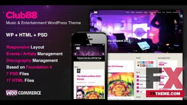 Premium Music WordPress Theme by Gabriel Willie смотреть онлайн