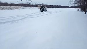 гусеничный вездеход "Бродяга". первый выезд нового танка