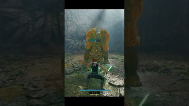 Star Wars Jedi: Survivor gameplay. Boss Vile Bilemaw! No Damage / Max Difficulty. #shorts