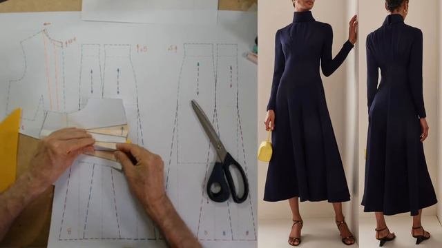 моделируем платье Modelado De Vestido #курсыкройкиишитья  #валерийпрокудиншитьё #diseño.