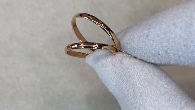 Кольцо обручальное классической формы, ширина 2 мм *ЛК-2/к* смотреть онлайн