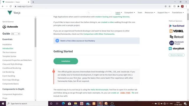 Vuejs2  Tutorial For beginners in HINDI | ENGLISH (#1) Introduction, Features, About Software